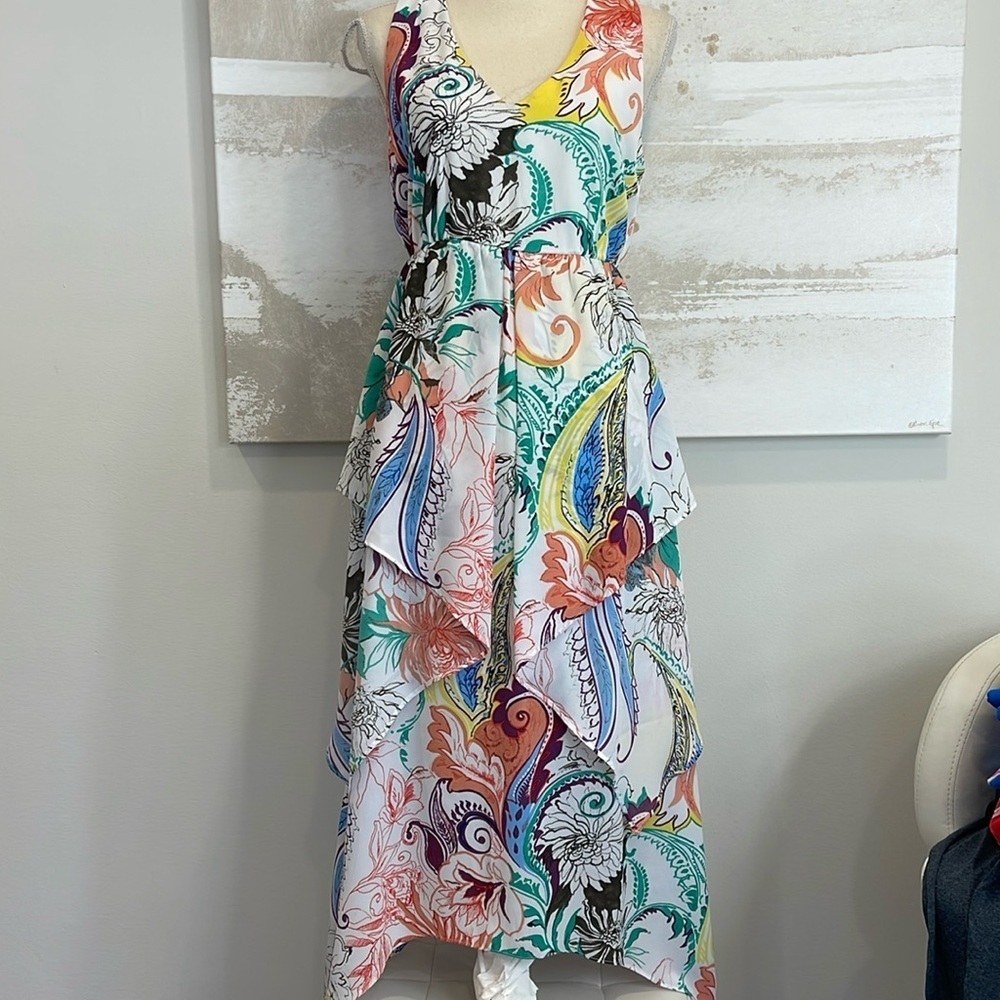 AQUA dress lightweight and layered